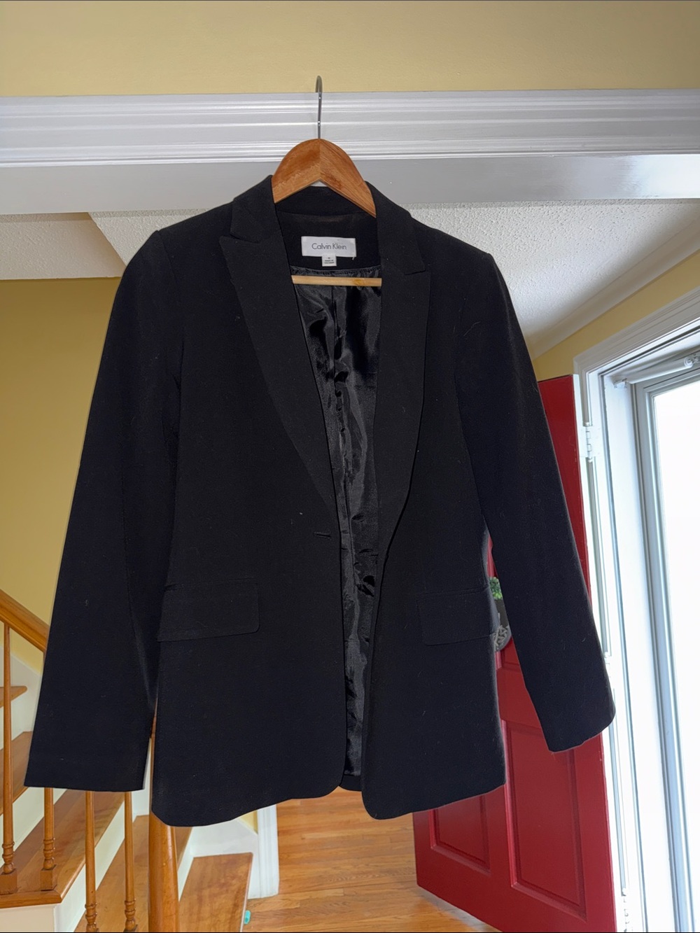 Calvin Klein Black Women's Single-Button Blazer